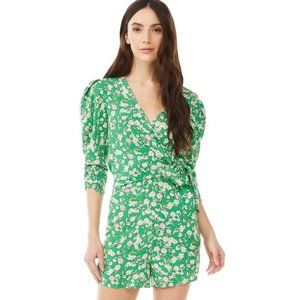 BNWT Scoop Women's Puff Sleeve Romper (Small 4/6)